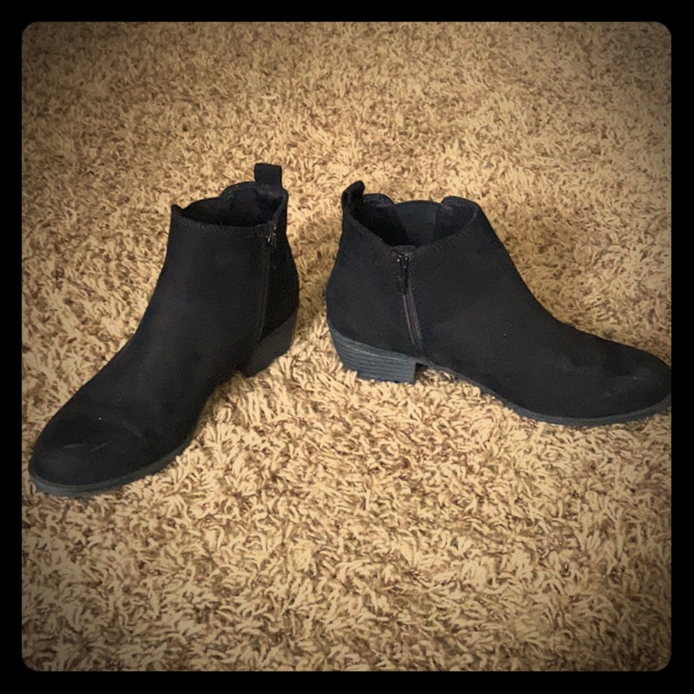 Black ankle boots